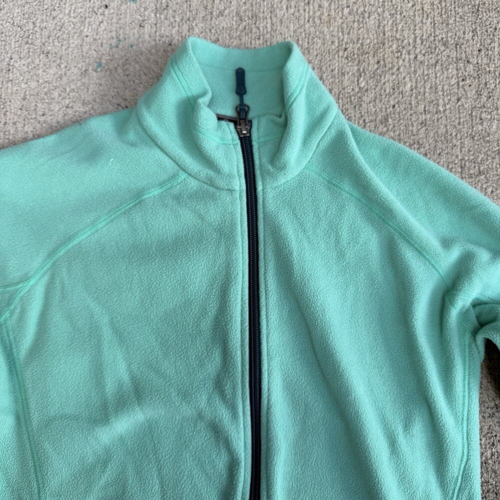 Marmot Full Zip Fleece Sweatshirt Womens Small Green Jacket Lightweight Layer - Picture 3 of 10